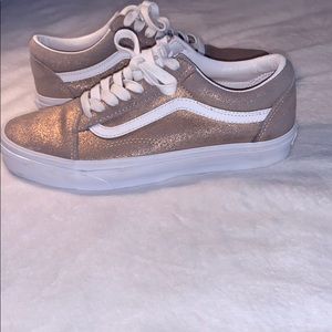 Pink sparkly old Skool vans